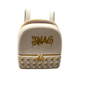 LOL Surprise Doll Miniature Swag Backpack Bag Gold & White